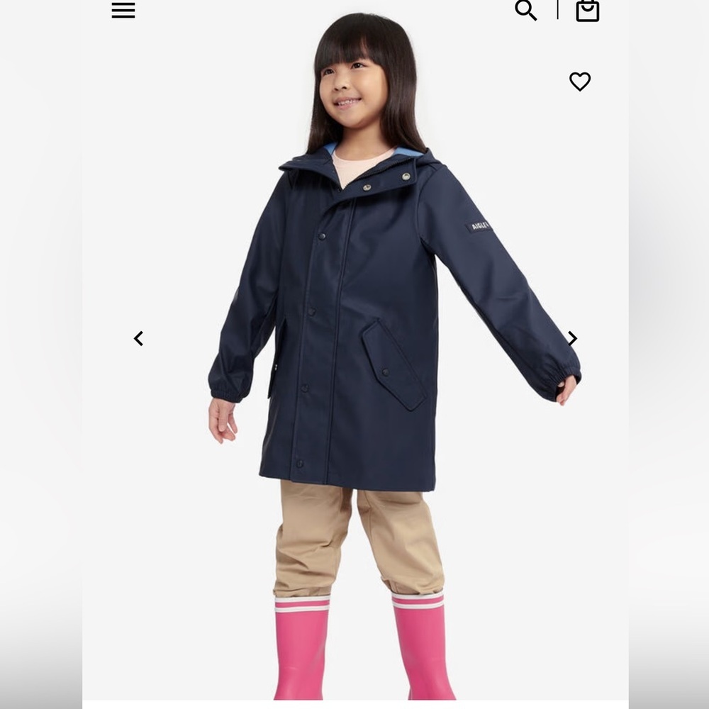 🇫🇷Aigle Waterproof Raincoat- Size 14 (can fit Women's US-XXS